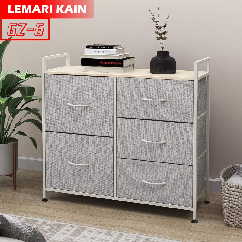 Lemari Kain Linen 5 Laci Penyimpanan Kabinet - FH8