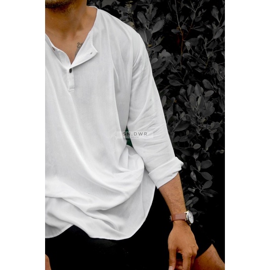 Button up Loose Long Sleeve Shirt / Kemeja Lengan Panjang - SNDWR