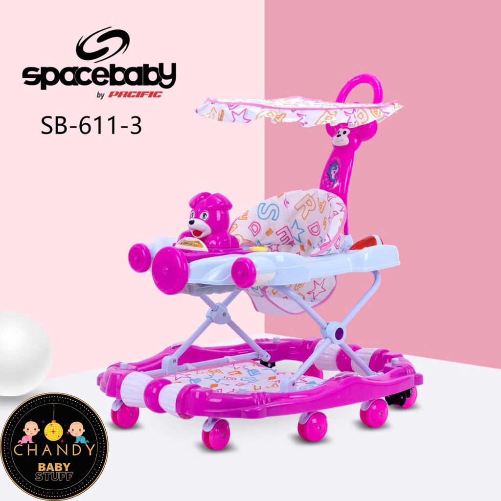 BABY WALKER SPACE BABY SB 611-3 ADA REM DAN BISA AYUN