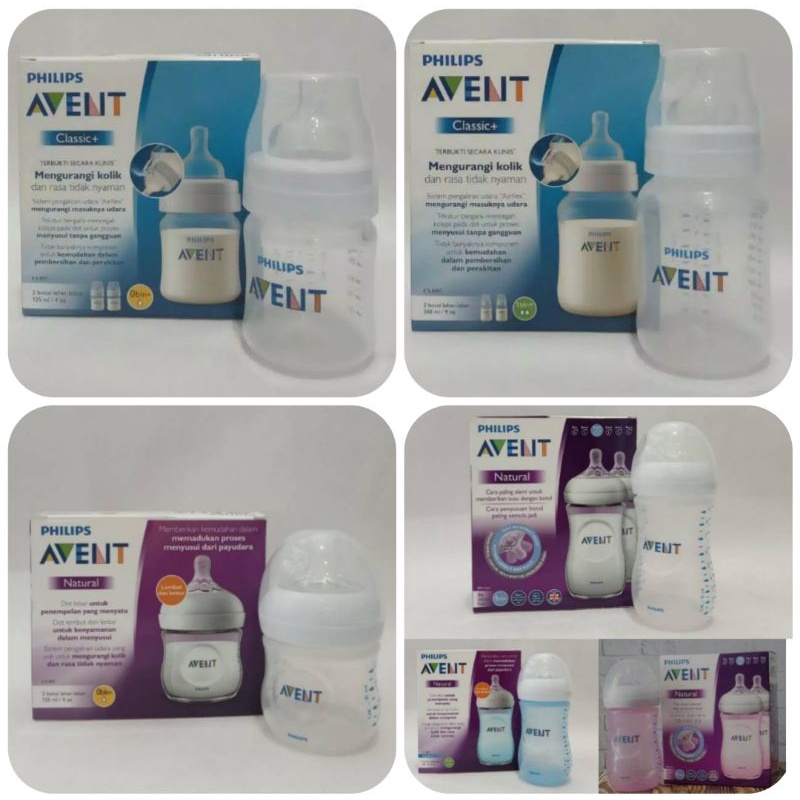 Botol Dot Susu Avent Natural dan Avent Classic Philips
