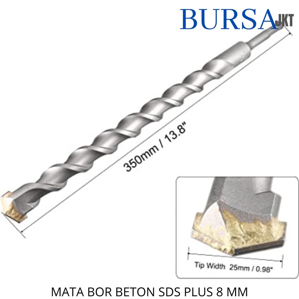 MATA BOR BOBOK TEMBOK BETON SDS PLUS 8X350 MM