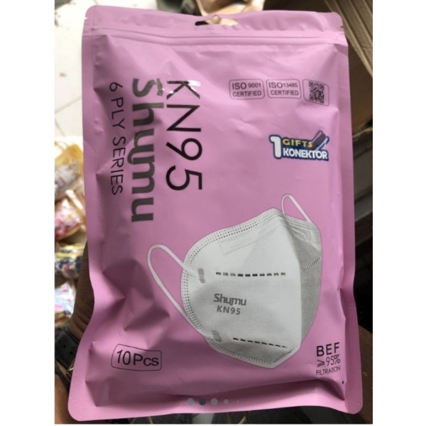 MASKER KN 95 SHUMU 6 PLY ISI 10