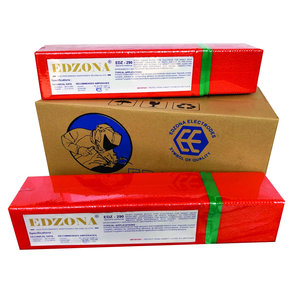 Kawat Las hardfacing | Edzona - 290 | 58 - 72 HRC| Diameter 3,25 & 4,0 mm