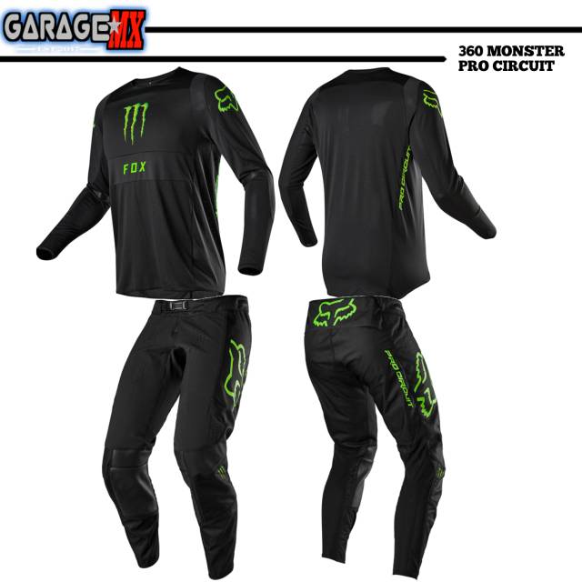 GEAR SET FOX 360 MONSTER PROCIRCUIT LIMITED EDITION ORIGINAL.JERSEY MOTOCROSS FOX.JERSEY TRAILL FOX
