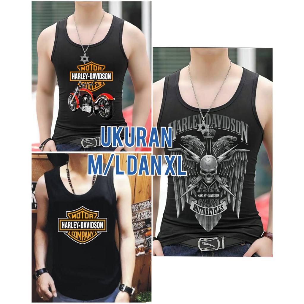 Bisa COD / Asgard777 - SINGLET HARLEY EDITION / kaos cowok / kaos singlet / kaos dalem singlet cowok