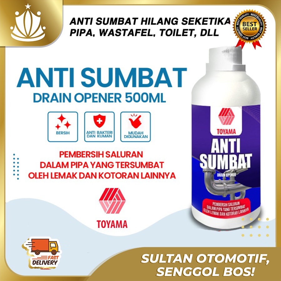 Obat Anti Mampet Pembersih WC Kloset Toyama