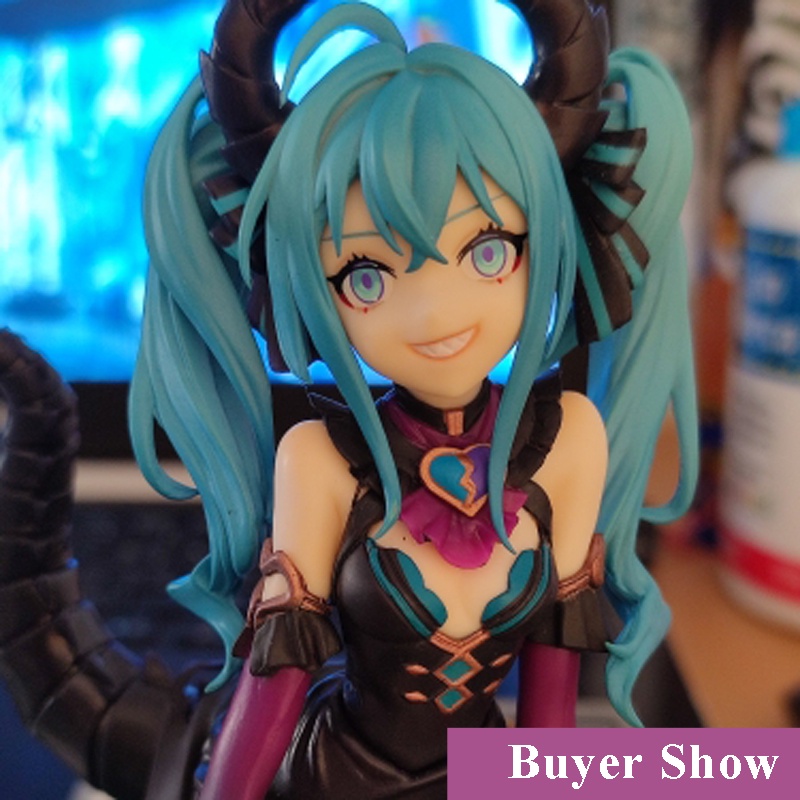 Mainan Action Figure Anime Hatsune Miku Kawaii Little Devil Bahan PVC Ukuran 15CM Untuk Hadiah Ulang Tahun Anak