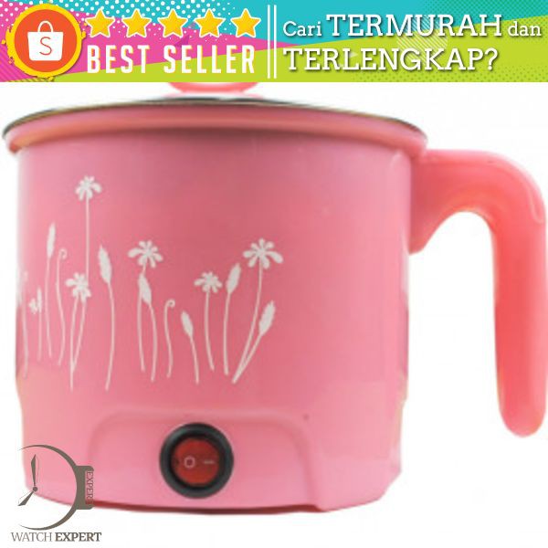 Panci Listrik Stainless Steel 1.6L 450W - Pink