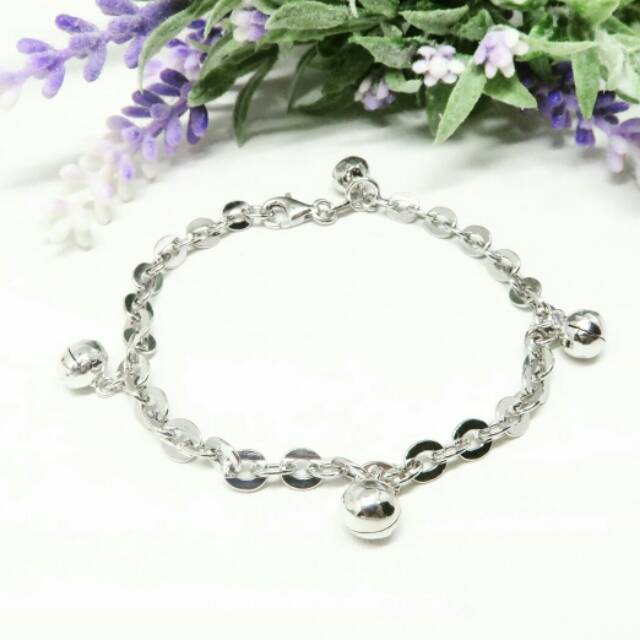 GELANG ANAK BAYI BALITA PERAK SILVER 925 LAPIS EMAS PUTIH ASLI ORIGINAL