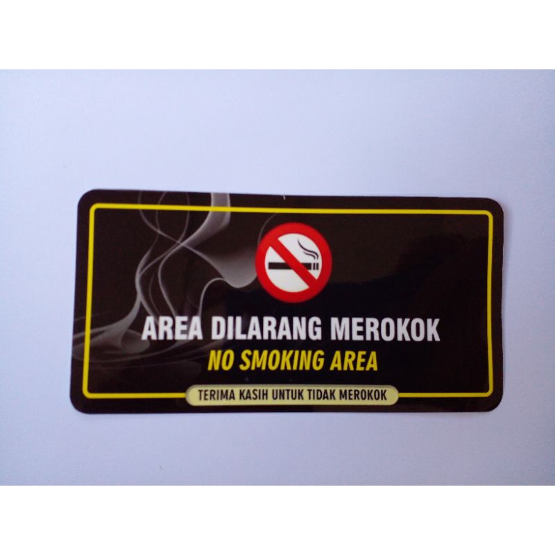 

Stiker Dilarang Merokok