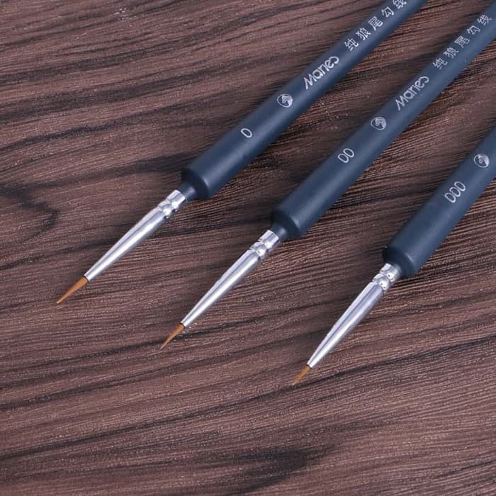 Miniature &amp; Detailing Brush 0/00/000 (3pcs)