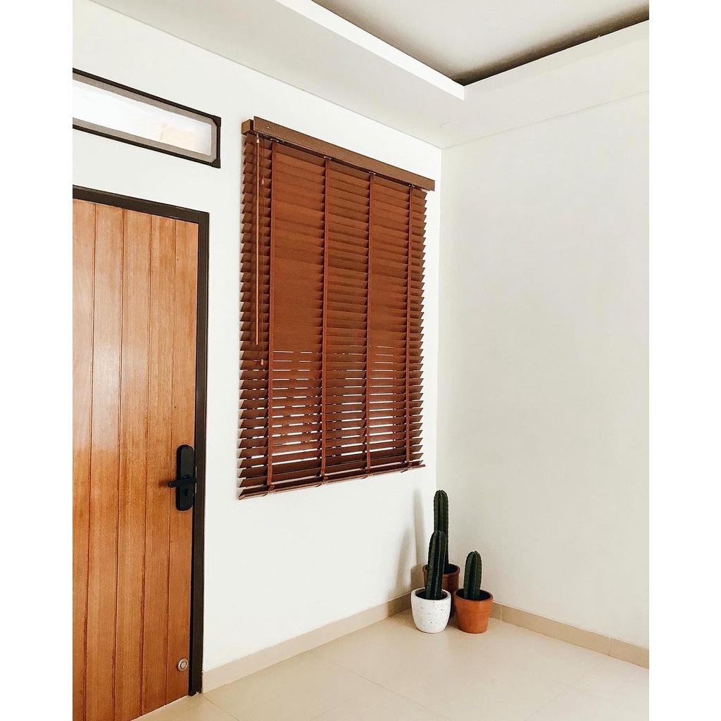 wooden blinds