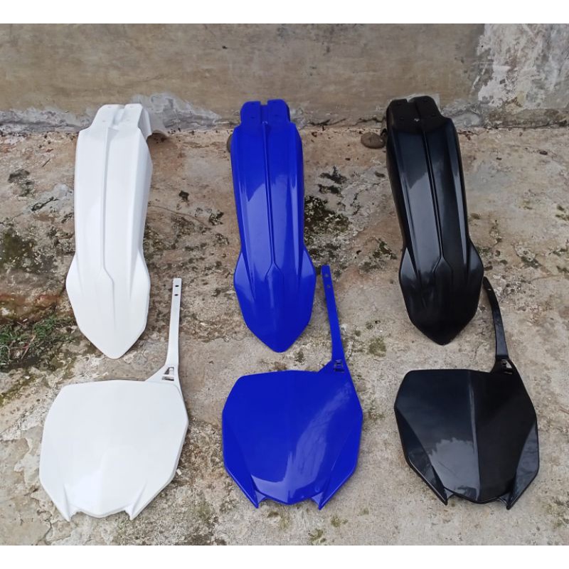 PAKET 2ITEM SPAKBOR DEPAN YZF 450 COVER NOMER YZF 450  SLEBOR DEPAN YZ450 FRONT FENDER YZF 450 PLAT 
