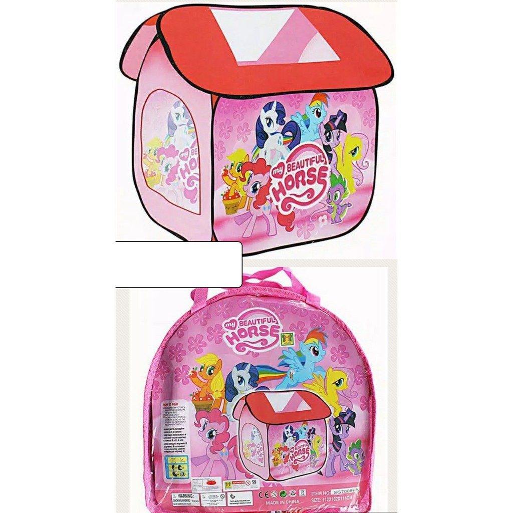 mainan tenda little poni 2612/TENDA ANAK LITTLE PONY/TENDA KUDA PONI