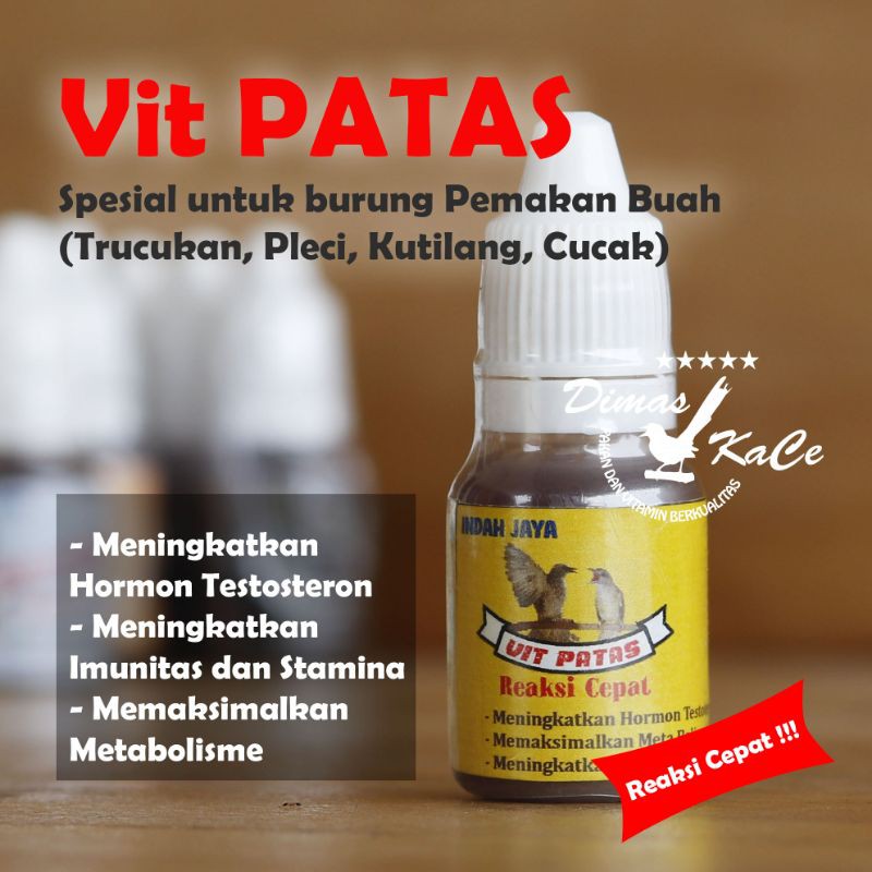 Paket Vit Patas vitamin untuk trucuk kutilang pleci burung pemakan buah dimas kace indah jaya herbal