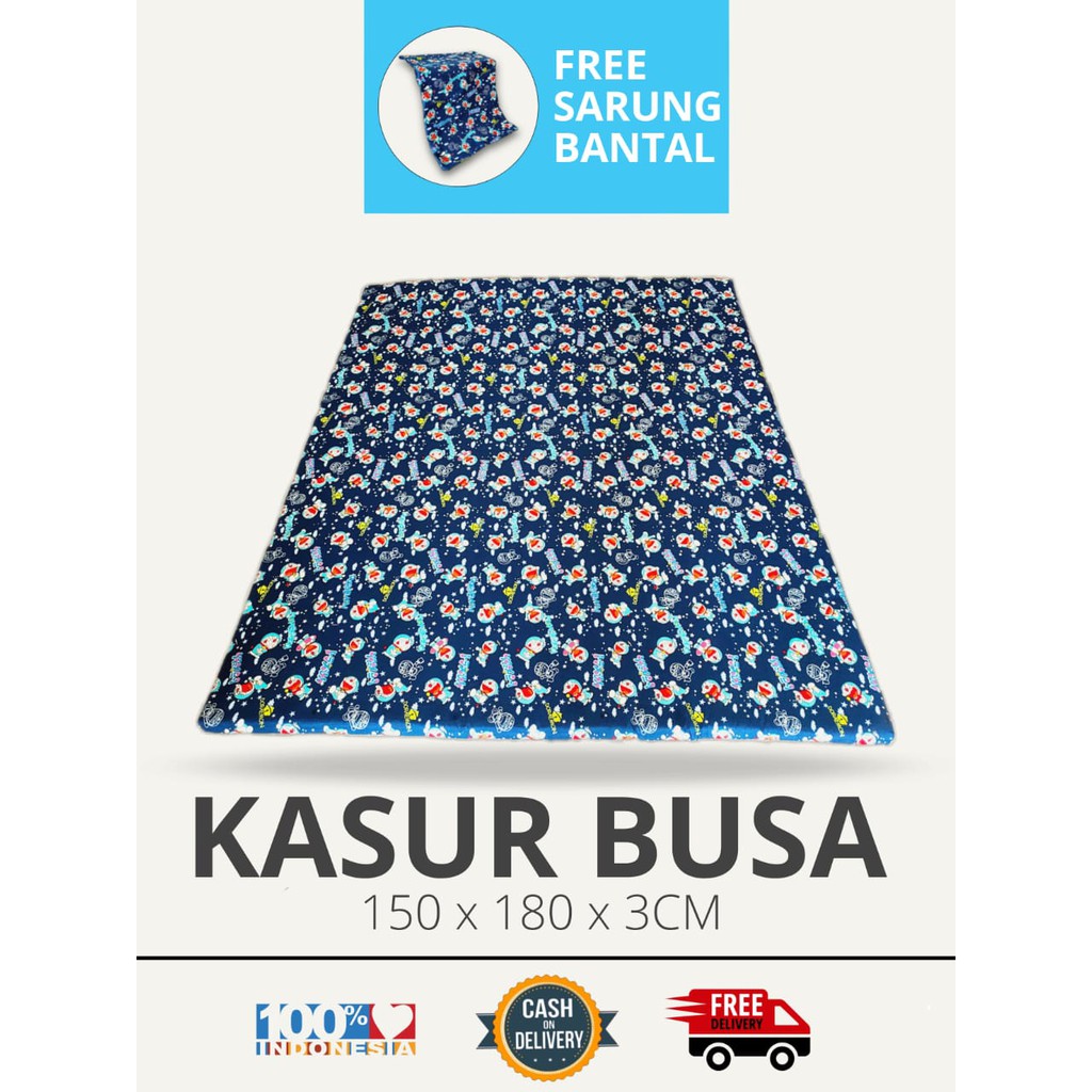 Kasur Busa Lantai Karakter 150 x 180 x 3 CM Plus Sarung Bantal / Kasur Lantai Karakter /Kasur Modern