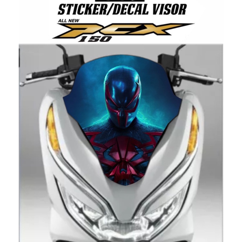 Sticker visor honda pcx 150 variasi visor honda pcx 150