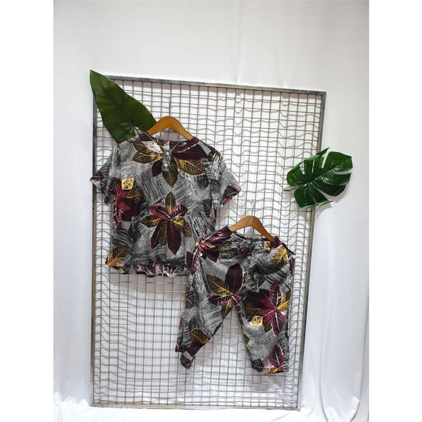 setelan rayon / Set Baju / Baju Setelan Wanita / Setelan panjang /  Baju Stelan 7/8 / Setelan Kulot 