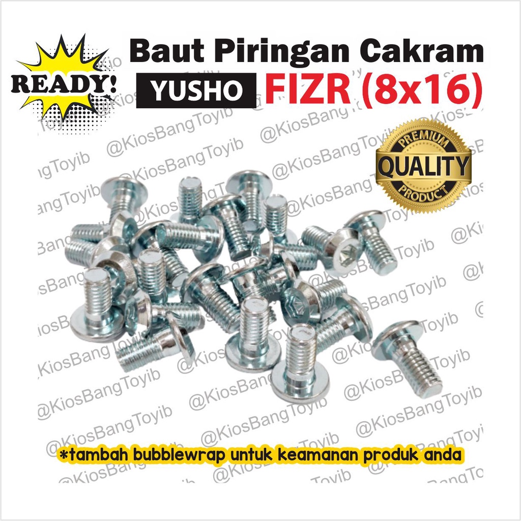 Baut Piringan Cakram Disc (1pc) - FIZR Force1 8x16 (YUSHO)