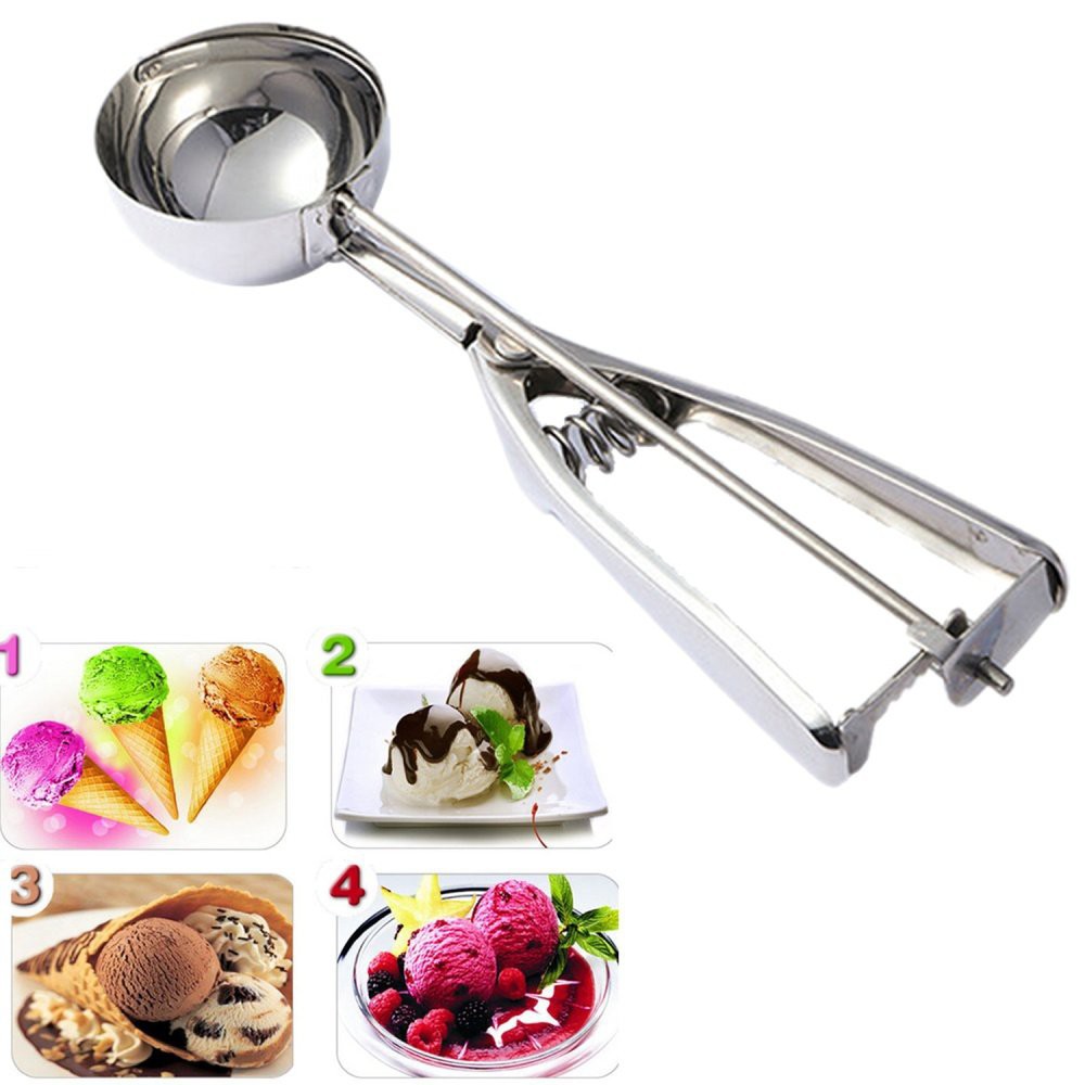 (DL) Sendok Ice Cream Scoop Es Krim / Sendok Es Buah / Sendok Stainless Steel Buah Es Krim