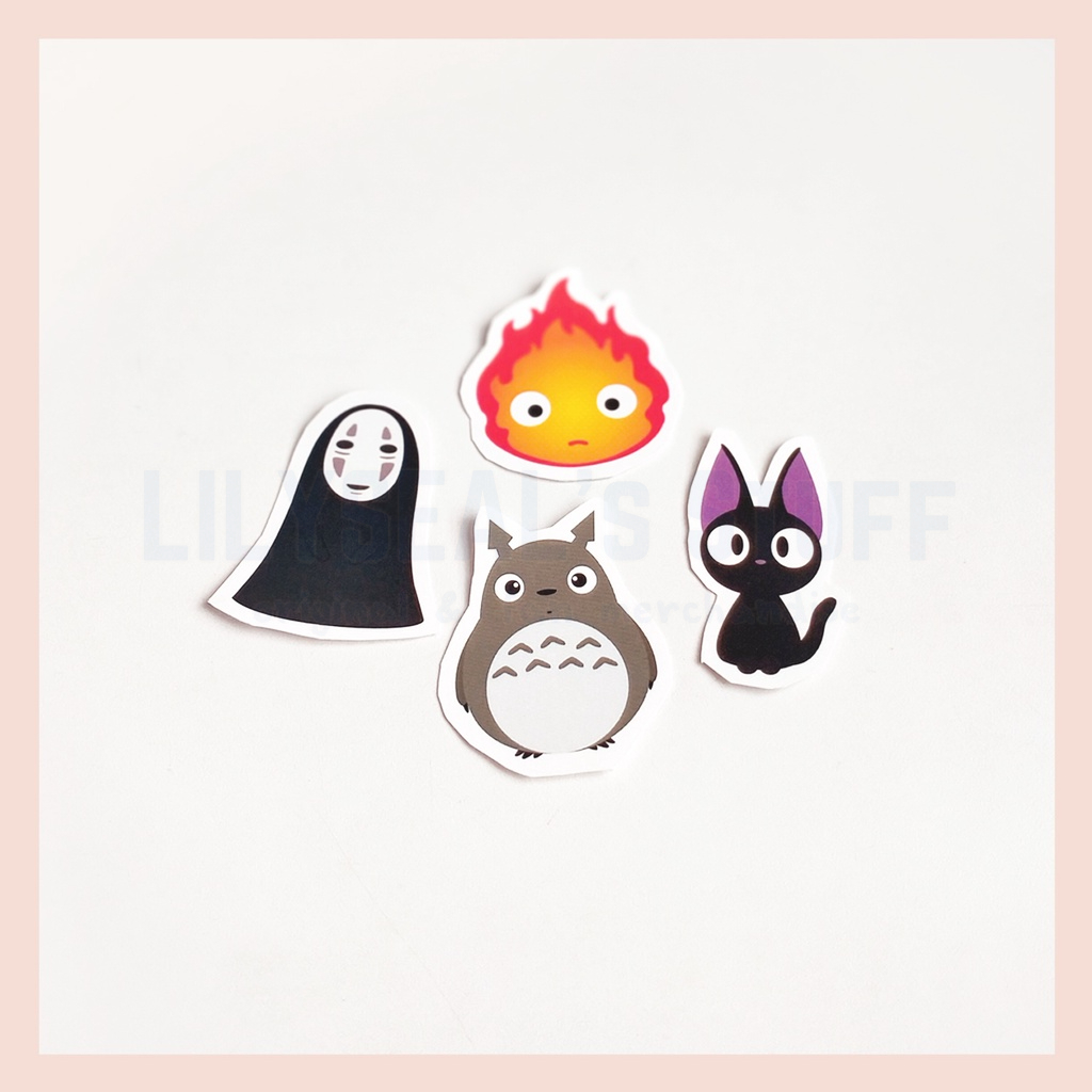 

Sticker Set Studio Ghibli | Noface, Totoro, Calcifer, Jiji