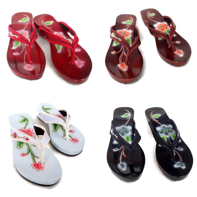 Sandal Teplek Wanita/ Sandal Kayu Japit/ Sandal Wanita D.072