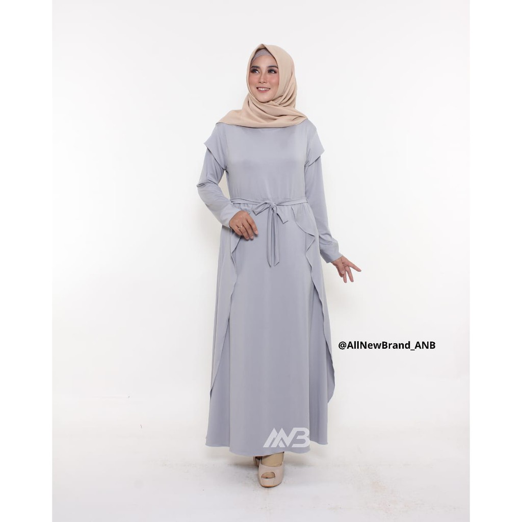 BEFAST - ZEC OOTD Wanita Gamis MICA / Gamis G7 / Grey Jumbo HARGA PROMO DISKON SEMARAK AKHIR TAHUN HARGA GILA / Gamis Jumbo / Gamis Polos / Gamis Terlaris / Gamis Casual Wanita