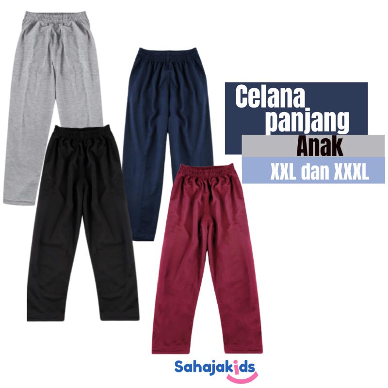 Celana Panjang Anak Celana Training Anak Big Size Usia 12 tahun - 14 tahun