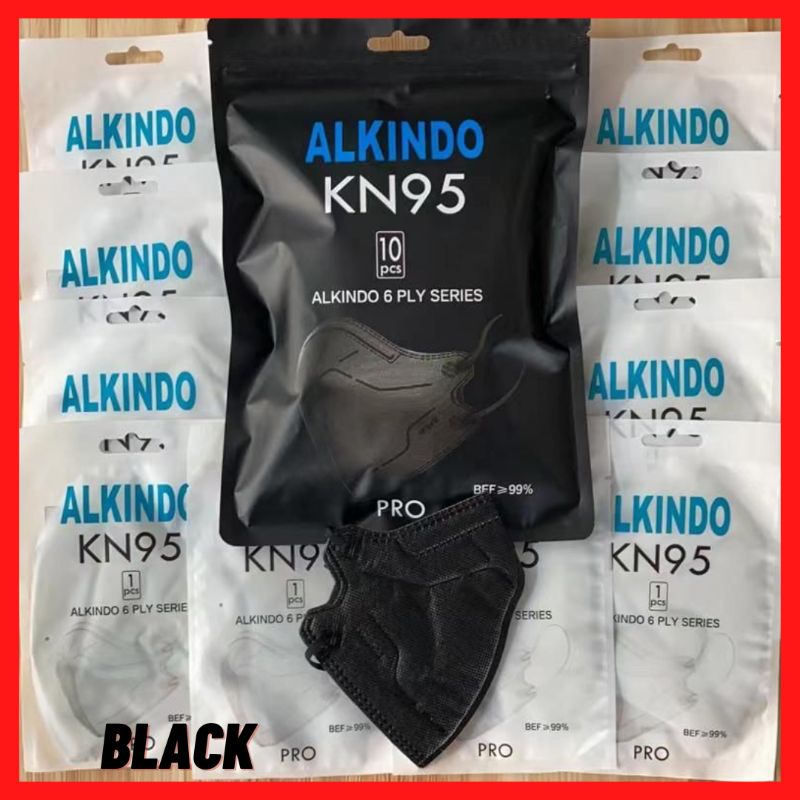 KN95 Pro ALKINDO &amp; SHUMU 6 PLY Individual Pack Kemenkes AKL KN 95 isi 10 PCS 6Ply