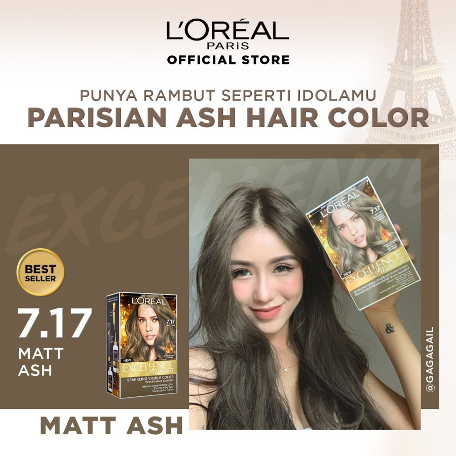 ★ BB ★ Loreal Paris Excellence Fashion Hair Color Ash - L'OREAL