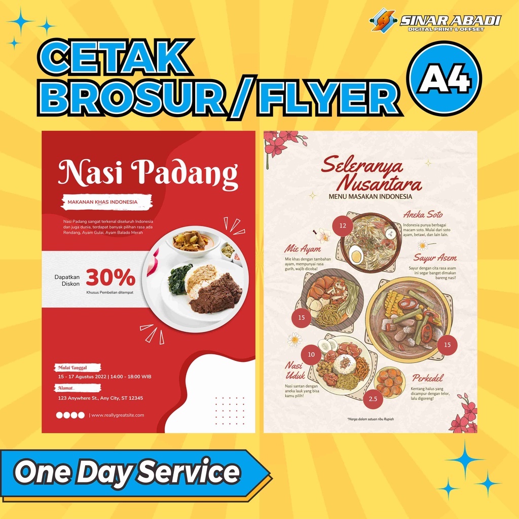 

CETAK BROSUR PROMOSI / FLYER UKURAN A4