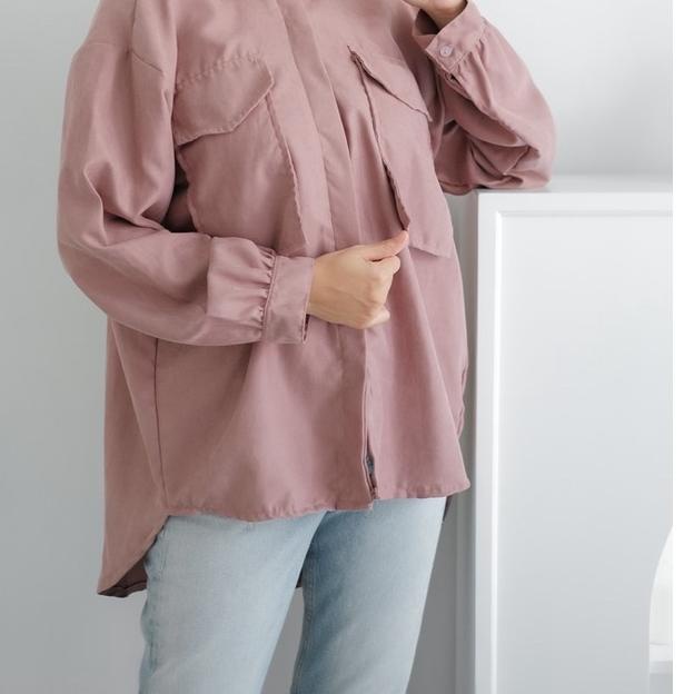 ✦ Faforbea Jisoo Shirt - Oversize Shirt Baby Corduroy ☁