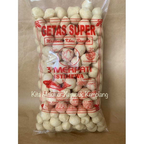 

Getas Bangka Special Cap 3 Merpati (500gr) / Kerupuk Getas