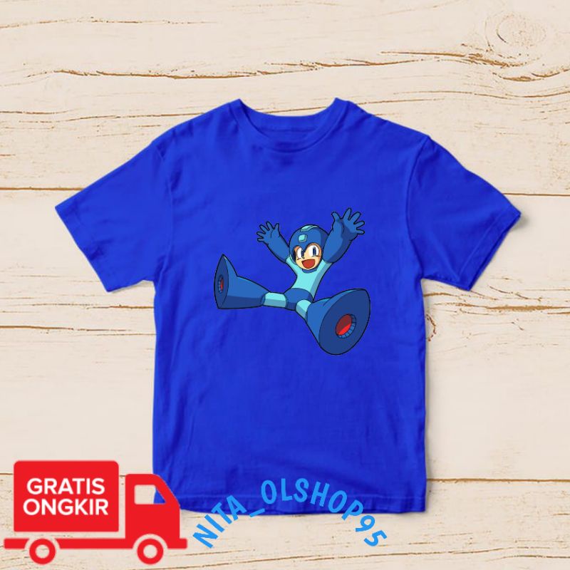 baju anak Megaman Mega man , baju anak kartun