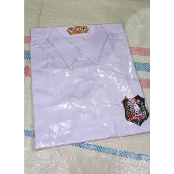 

Baju sekolah SD tgn pndk, tempahan bahan Dril merk MUTIARA berkualitas,