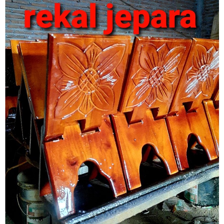 Rekal Al-Quran Tempat Baca Al-Quran Asli Jepara Motif Bunga [ BISA COD ]