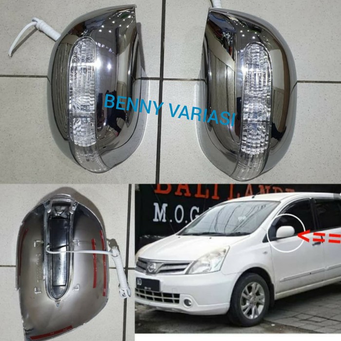 Cover Spion Chrome Model Lampu Grand Livina