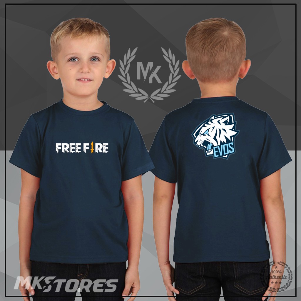 KAOS TSHIRT ANAK COWOK EVOS FREEFIRE EVOS - MKSTORES