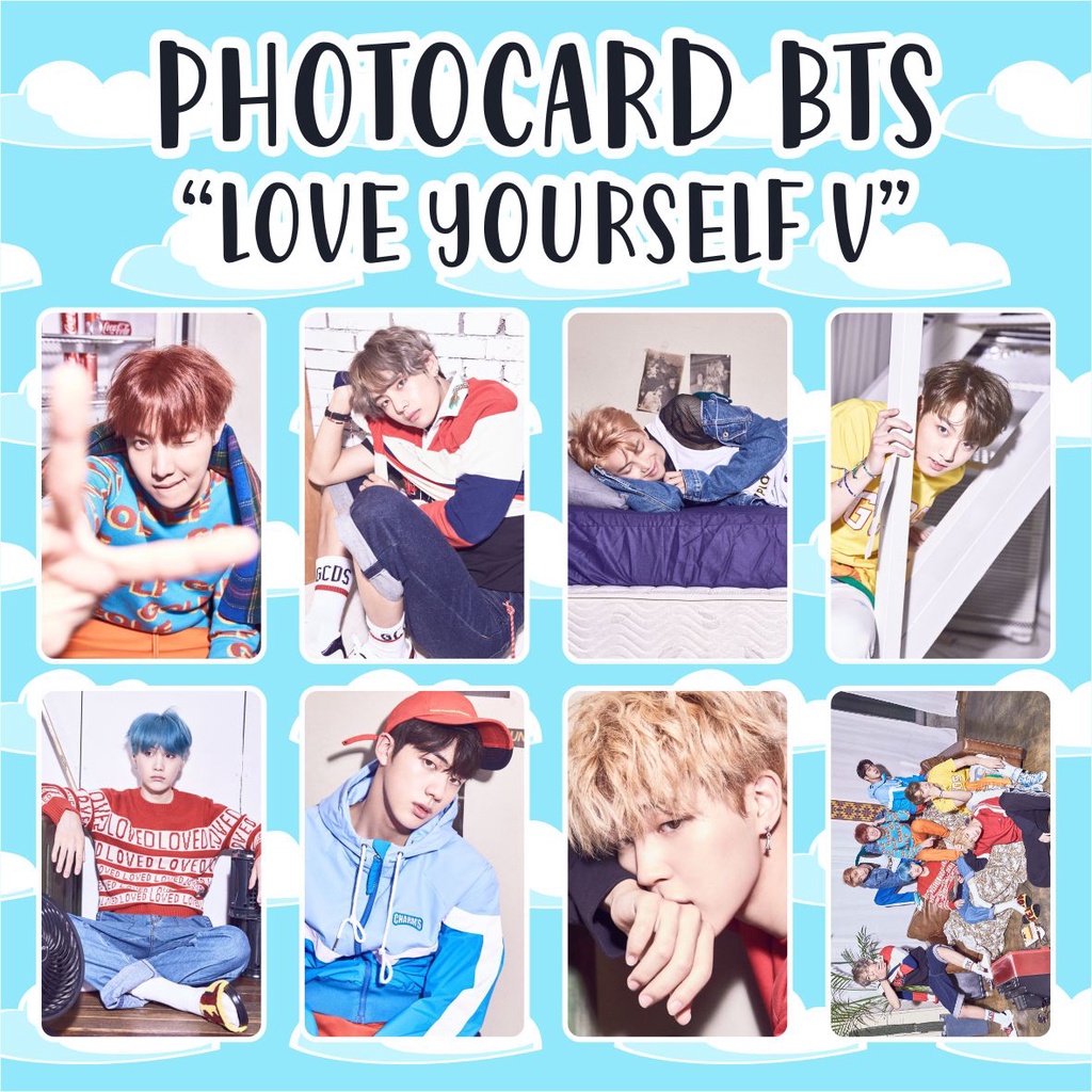 (READY STOCK) PHOTOCARD BTS LOVE YOURSELF- SOUVENIR KPOP MURAH UNOFFICIAL