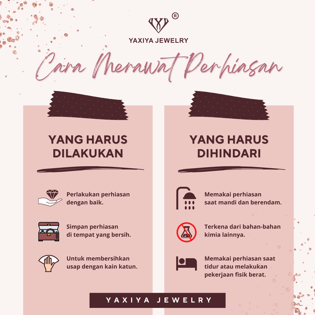 Yaxiya Anting Wanita Gantung Polos Tetes Air Perhiasan 18k 344-4