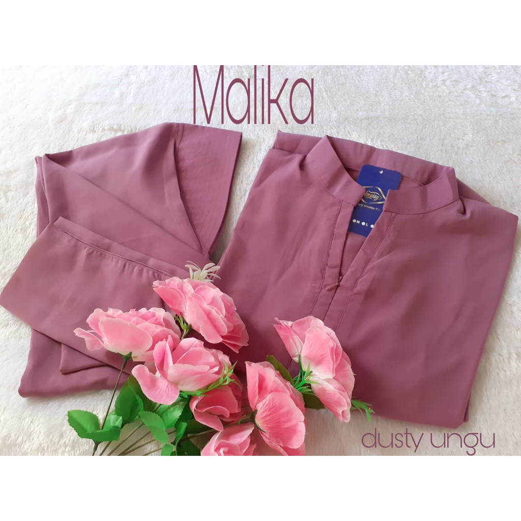 Gamis Set Akhwat Syar'i Murah Wolfis MALIKA Umaisy FREE CADAR BANDANA