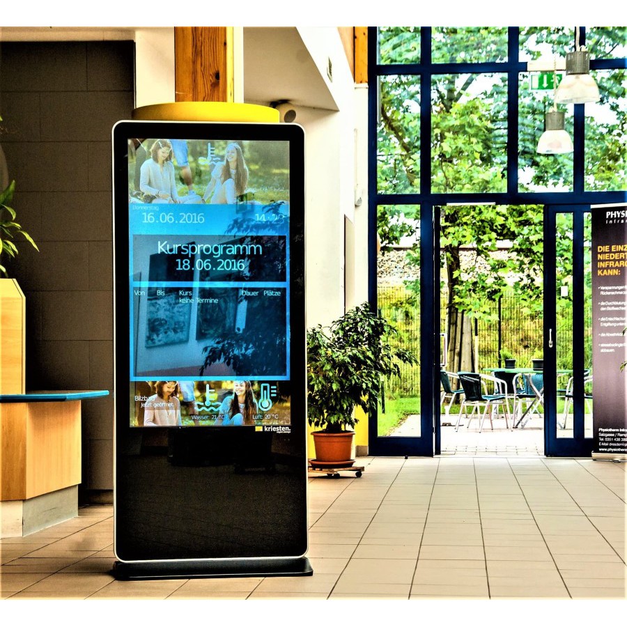 digital signage 43 inch standing non touch