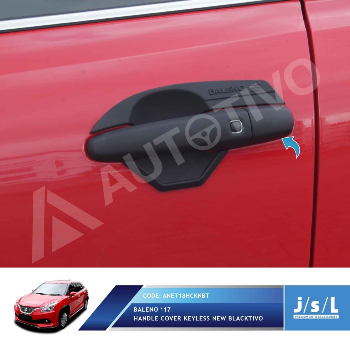 Cover Handle Suzuki Baleno Black Doff Smart Keyless Blacktivo