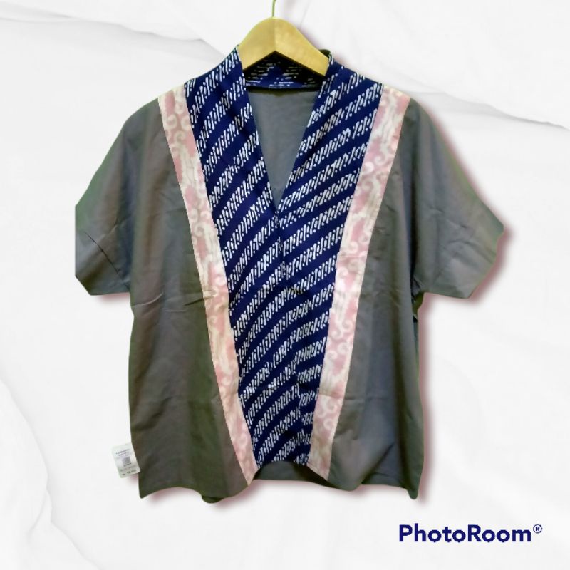 blouse batik, atasan batik kombi, indah bordir