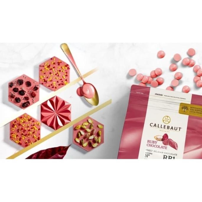 

Callebaut Ruby 500g Chocolate Callets RB1 (kemasan repack 500g) bakernbar99 dijamin