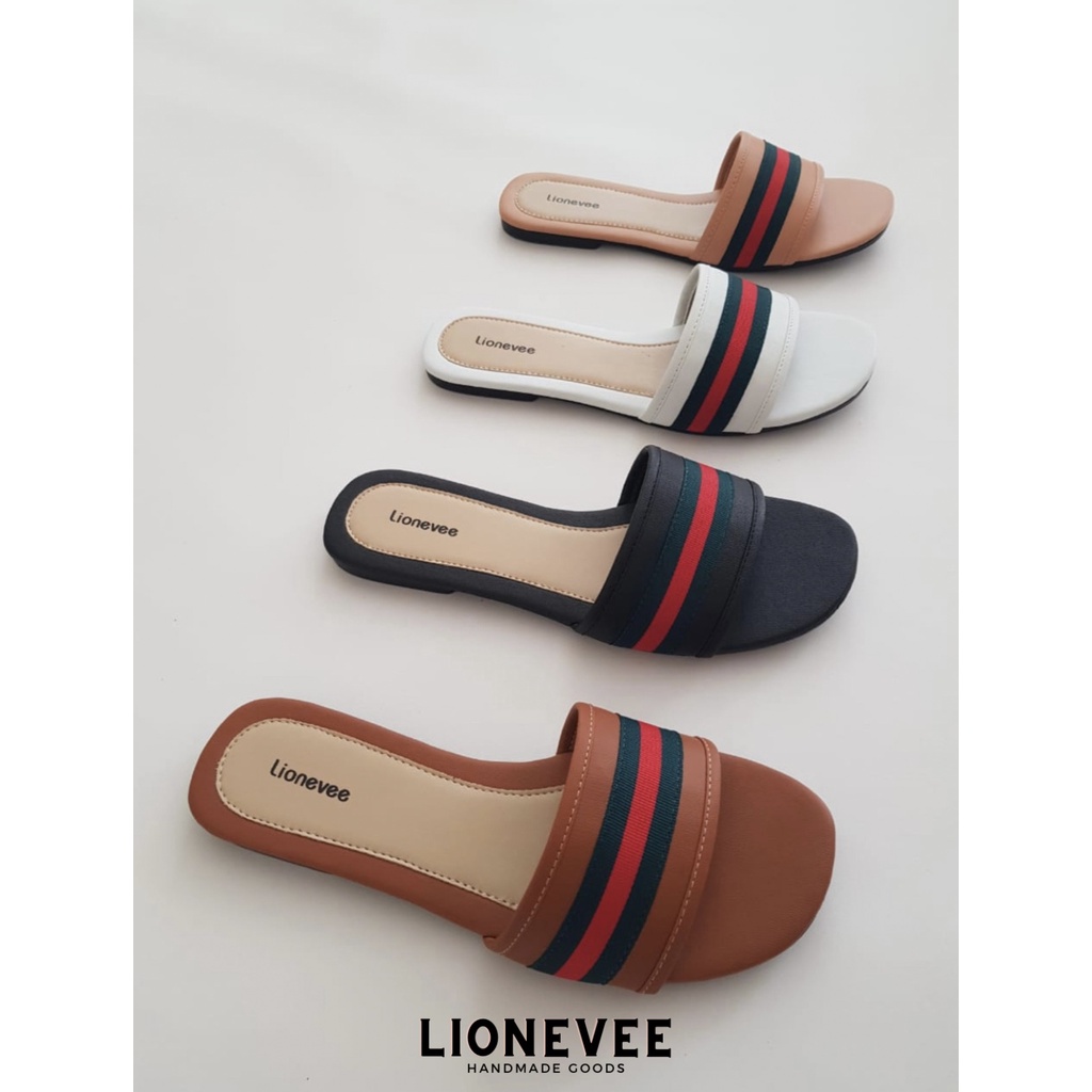 Lionevee sandal gucci sendal gucci sandal teplek wanita sandal flat wanita sendal wanita kekinian se