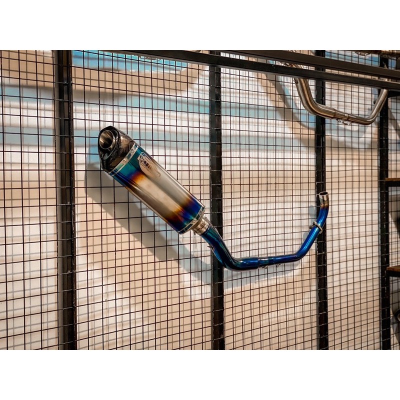 KNALPOT VILLAN MV1 BLUE R15 GSX150 CBR150r cb150r VIXION MT15 XSR155