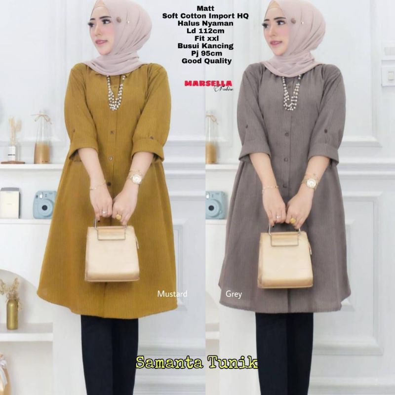 Samanta Tunik//Tunik//Tunik Wanita//Tunik Muslim//Tunik Daily//Tunik Wanita//Tunik Muslim