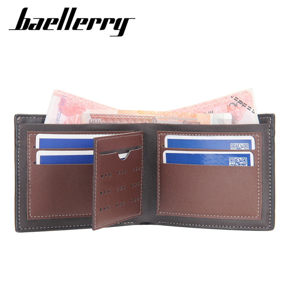 BAELLERRY DR068 Dompet Pria Bahan Kulit PU Leather Premium WATCHKITE WKOS