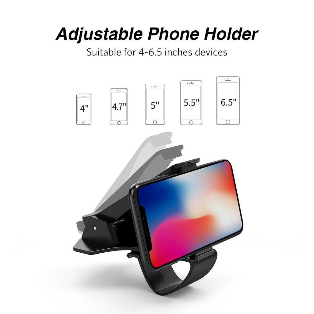 UGREEN Car Phone Mount HUD Design Dashboard Edge Car Phone Mount Holder Cardle for Safe Driving fit